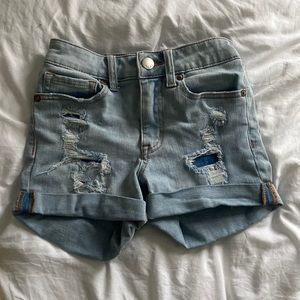 aeropostale distressed shorts